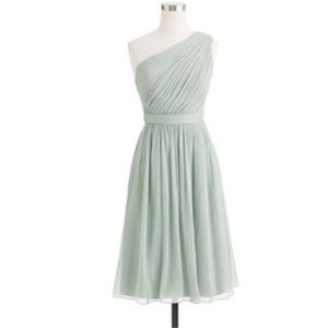 JCrew Dusty Shale Silk Chiffon Kylie Bridesmaid